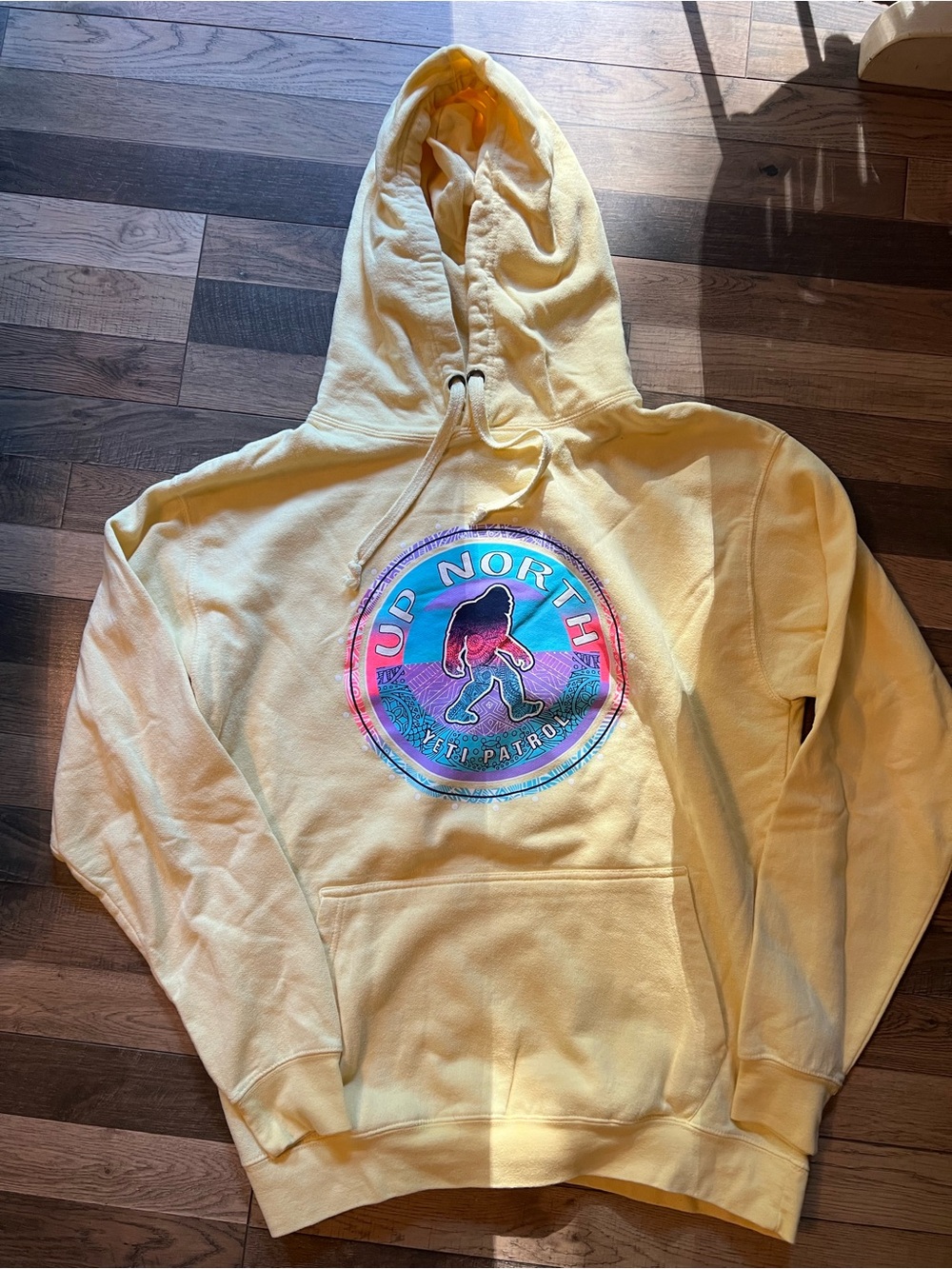 Up North Yeti Patrol Yellow Hoodie